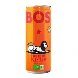 BOS Bio Ice Rooibos Peach 12 x 25cl Canette